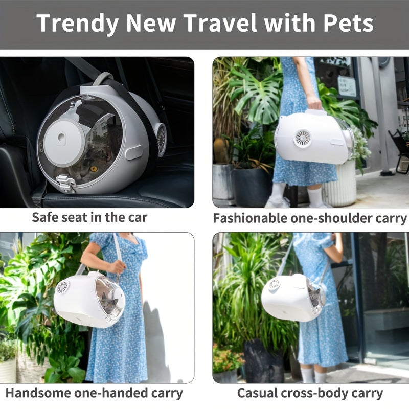 Breathable Cat Backpack Carrier - Ventilated Cat Carrier Capsule